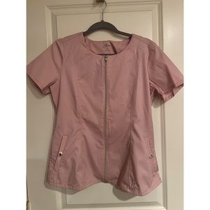 Jaanuu Zipper Scrub Top